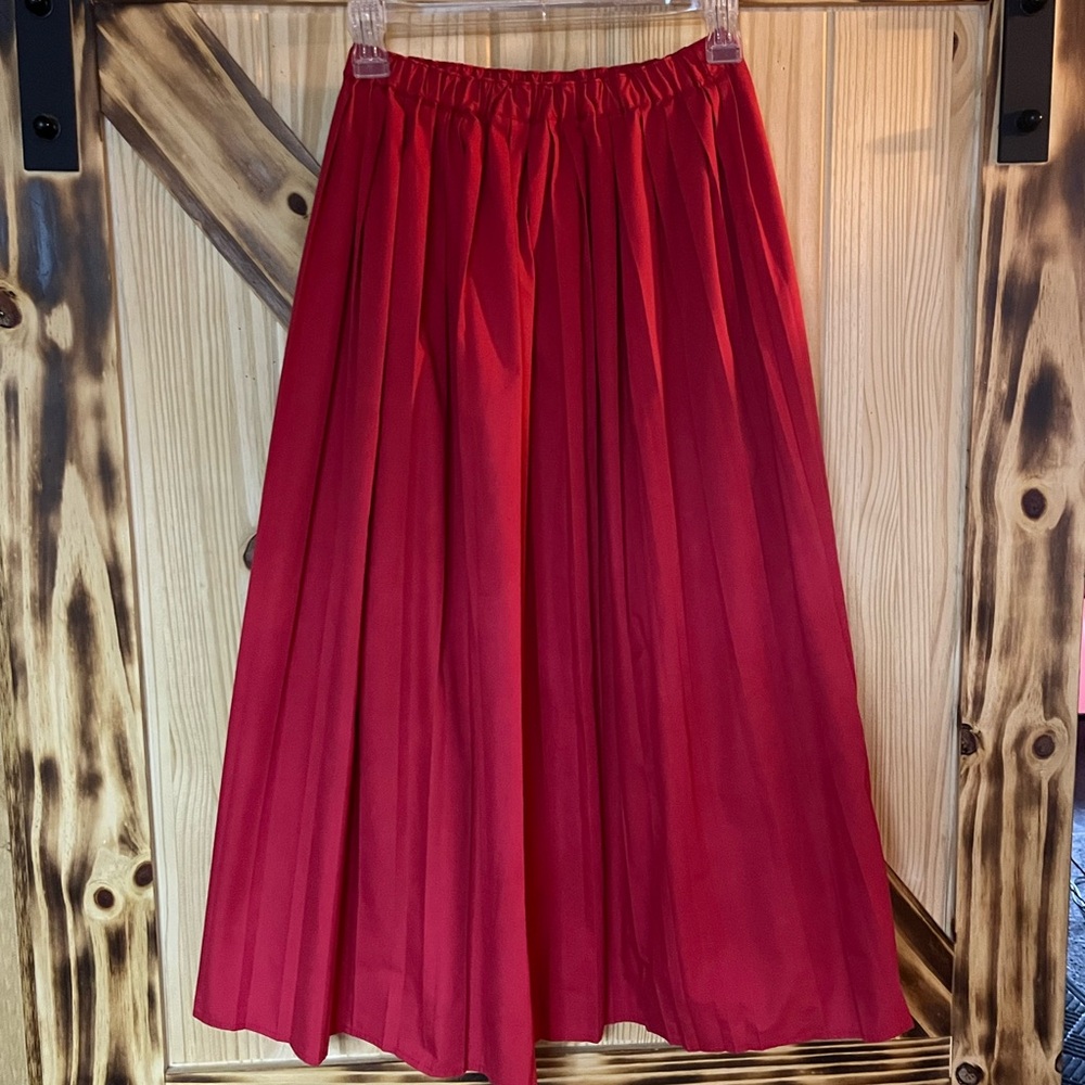ASOS Maxi Skirt Red 2